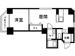 S-FORT南郷通 1LDKの間取図画像