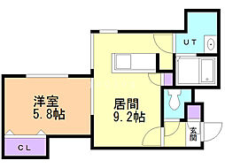 セレーノプリモ 1LDKの間取図画像