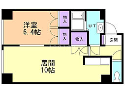 モデュロール 1LDKの間取図画像