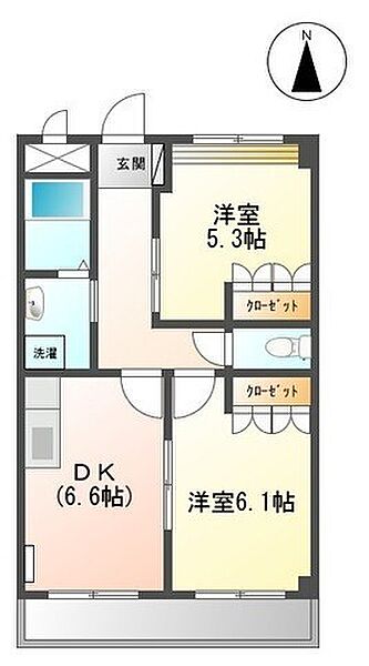 シャルマンコート 201｜和歌山県海南市岡田(賃貸アパート2DK・2階・45.60㎡)の写真 その2