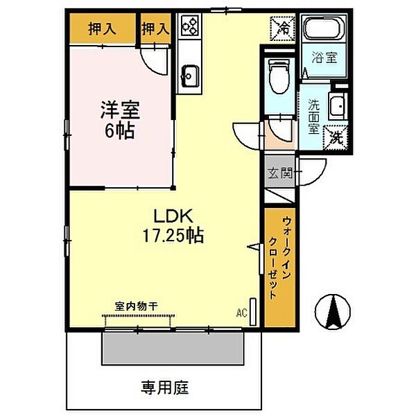 グリーンハイツ北山　I 102｜和歌山県海南市阪井(賃貸アパート1LDK・1階・54.23㎡)の写真 その2