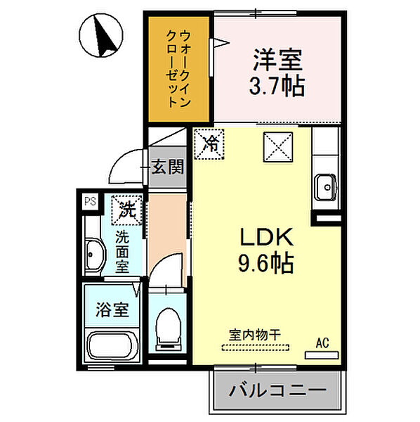 D-room毛見 101｜和歌山県和歌山市毛見(賃貸アパート1LDK・1階・35.32㎡)の写真 その2