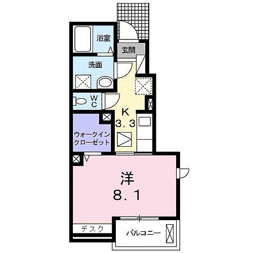 エクレール三宅　II 101｜和歌山県和歌山市有本(賃貸アパート1K・1階・31.79㎡)の写真 その2