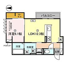 City　Station　Front 201 ｜ 和歌山県和歌山市杉ノ馬場１丁目（賃貸アパート1LDK・2階・47.51㎡） その2