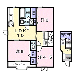 アルバ・ソーレ2 3LDKの間取図画像
