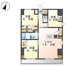 間取図画像 3LDK