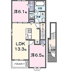 カルムメゾンI 2階