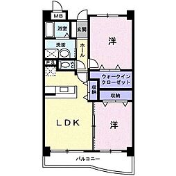 間取図画像 2LDK