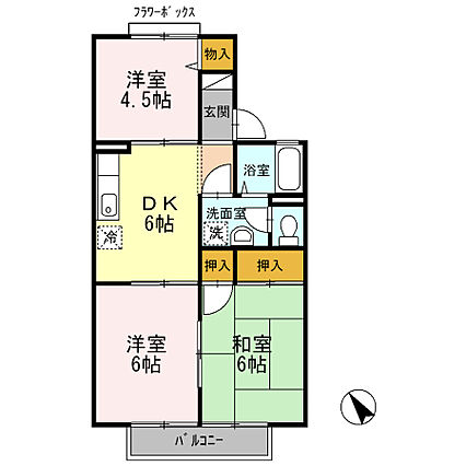 メゾンエルB棟_間取り_0