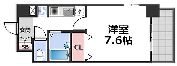 エスリード深江橋 ｜大阪府大阪市東成区深江北2丁目(賃貸マンション1K・5階・25.92㎡)の写真 その2