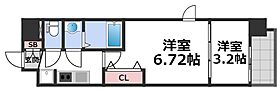 スプランディッド荒本駅前DUE  ｜ 大阪府東大阪市横枕西（賃貸マンション2K・10階・27.61㎡） その2