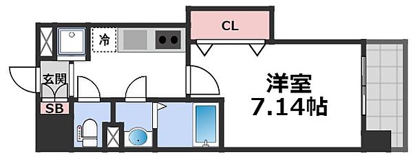 Ｌｕｘｅ布施駅前 ｜大阪府東大阪市足代新町(賃貸マンション1K・14階・24.54㎡)の写真 その2