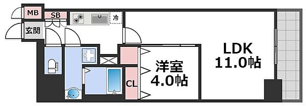 フォーリアライズ本町レクス ｜大阪府大阪市中央区南久宝寺町2丁目(賃貸マンション1LDK・10階・42.26㎡)の写真 その2