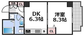 シャトードルチェII  ｜ 大阪府大阪市中央区松屋町住吉4-10（賃貸マンション1DK・9階・33.60㎡） その2