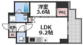 コンフォリア・リヴ心斎橋鰻谷Q 1404 ｜ 大阪府大阪市中央区東心斎橋1丁目9-20（賃貸マンション1LDK・14階・33.87㎡） その2