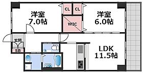 エーデル深江橋  ｜ 大阪府大阪市東成区深江北2丁目（賃貸マンション2LDK・10階・58.03㎡） その2