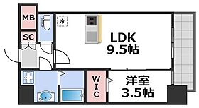 アドバンス大阪城ベレッツァ  ｜ 大阪府大阪市中央区北新町2（賃貸マンション1LDK・4階・34.12㎡） その2