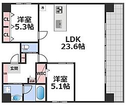 アプリーレ大阪城北  ｜ 大阪府大阪市都島区片町1丁目2-7（賃貸マンション2LDK・9階・75.99㎡） その2