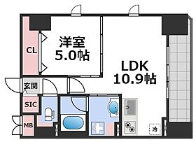 Mare　Shitadera-machi  ｜ 大阪府大阪市中央区高津3丁目1-17（賃貸マンション1LDK・10階・40.01㎡） その2