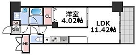 プレジオ鎗屋町  ｜ 大阪府大阪市中央区鎗屋町1丁目2-12（賃貸マンション1LDK・12階・37.46㎡） その2