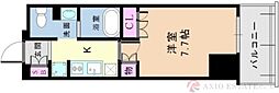 COMFORIA江坂 1Kの間取図画像
