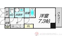 Sレジデンス新大阪ウエスト 1Kの間取図画像