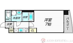 セレニテ三国プリエ 1Kの間取図画像