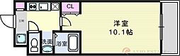 ウエストサンヒルズ 1Kの間取図画像