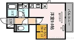 ダイワ・メゾン・三国本町2 ワンルームの間取図画像