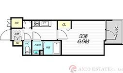 アドバンス大阪ヴェンティ 1Kの間取図画像