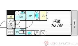グレンパーク新大阪2 ワンルームの間取図画像