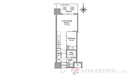 コンフォリア・リヴ東三国駅前ソルテラス 1LDKの間取図画像