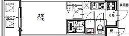 S-RESIDENCE三国WEST 1Kの間取図画像
