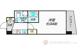 セレニテ江坂ルフレ 1Kの間取図画像