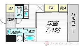 DolceVita1 1Kの間取図画像