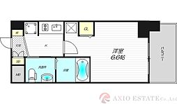 エステムコート新大阪9グランブライト 1Kの間取図画像