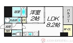 SEST新大阪 1LDKの間取図画像
