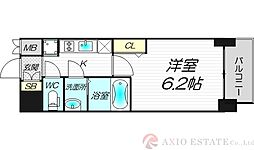 プレサンス東三国駅前グランクラス 1Kの間取図画像