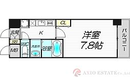 プランドール新大阪サウスレジデンス 1Kの間取図画像