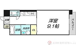 ルミナス上新庄 1Kの間取図画像