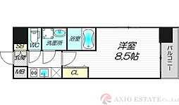 ジュネス新大阪レジデンス 1Kの間取図画像