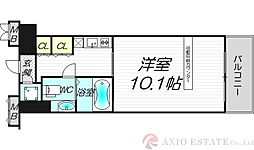 デュオン新大阪レジデンス 1Kの間取図画像