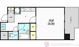シャルマン新大阪 1Kの間取図画像