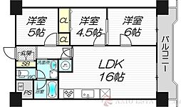 プライムハイツ新大阪 3LDKの間取図画像