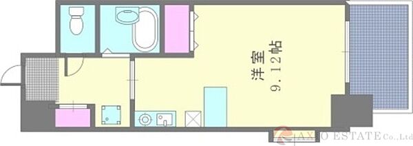 ビスタ江坂南 ｜大阪府吹田市南吹田5丁目(賃貸マンション1R・8階・25.92㎡)の写真 その2