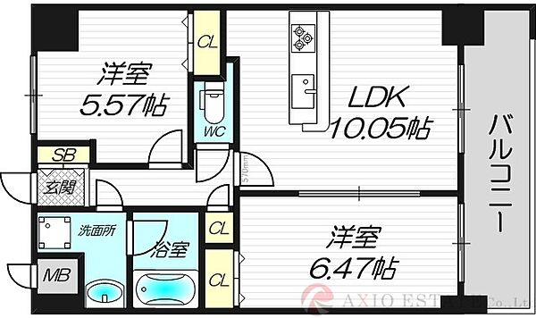 東明マンション壱番館 ｜大阪府大阪市淀川区東三国6丁目(賃貸マンション2LDK・7階・50.06㎡)の写真 その2