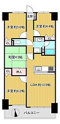 イトーピア金剛東グランヒルズ 4LDKの間取り