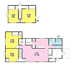 中古戸建　松本市寿台2丁目 4SLDKの間取り