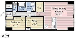 マリンコーポ浦賀 2LDKの間取図画像