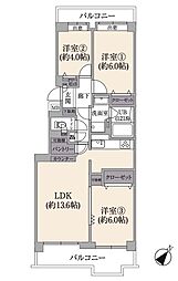 パークシティ本牧H棟 3LDKの間取図画像